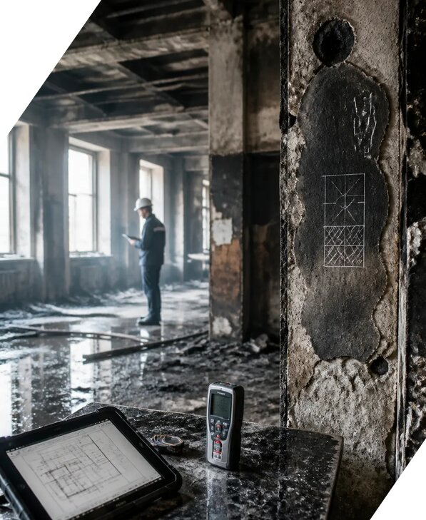 Обследование зданий после пожара в Кохме от 15582 р. | ЭкспертизаРоссия